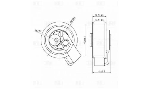 Ролик натяжной ремня ГРМ Trialli, арт. CM 6144