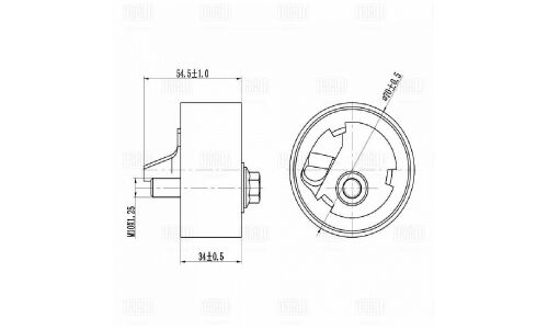 Ролик натяжной ремня ГРМ Trialli, арт. CM 6150