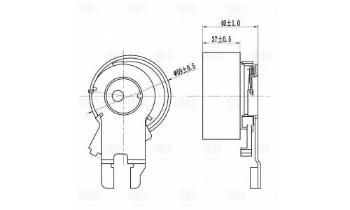 Ролик натяжной ГРМ Trialli, арт. CM 6185