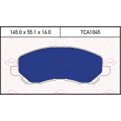 Колодки тормозные дисковые Tatsumi, передние, комплект на ось (4 шт), арт. TCA1045