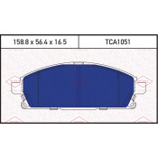Колодки тормозные дисковые Tatsumi, передние, комплект на ось (4 шт), арт. TCA1051