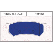 Колодки тормозные дисковые Tatsumi, передние, комплект на ось (4 шт), арт. TCA1056