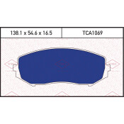 Колодки тормозные дисковые Tatsumi, передние, комплект на ось (4 шт), арт. TCA1069