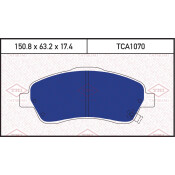 Колодки тормозные дисковые Tatsumi, передние, комплект на ось (4 шт), арт. TCA1070