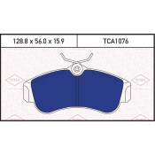 Колодки тормозные дисковые Tatsumi, передние, комплект на ось (4 шт), арт. TCA1076