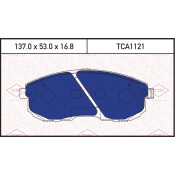 Колодки тормозные дисковые Tatsumi, передние, комплект на ось (4 шт), арт. TCA1121
