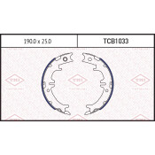 Колодки тормозные барабанные Tatsumi, комплект на ось (4 шт), арт. TCB1033