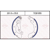 Колодки тормозные барабанные Tatsumi, комплект на ось (4 шт), арт. TCB1055