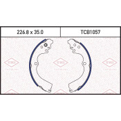 Колодки тормозные барабанные Tatsumi, комплект на ось (4 шт), арт. TCB1057