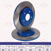 Диск тормозной Tatsumi, задний, арт. TCC1021