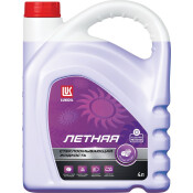 Стеклоомывающая жидкость Лукойл Windscreen Washer Summer, летняя, 0°C, с ароматом лесных ягод, 4л, арт. 3099045
