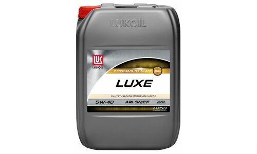 Масло моторное Лукойл Luxe Synthetic 5w40, синтетическое, API SN/CF, ACEA A3/B3/B4, универсальное, 20л, арт. 3052087