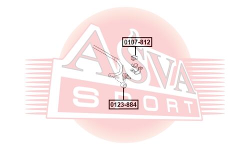 Стойка стабилизатора (линк) Asva, задняя, арт. 0123-884