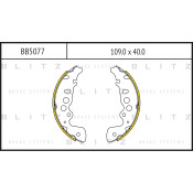 Колодки тормозные барабанные Blitz, комплект на ось (4 шт), арт. BB5077