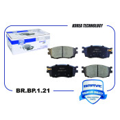 Колодки тормозные дисковые Brave, передние, комплект на ось (4 шт), арт. BRBP121