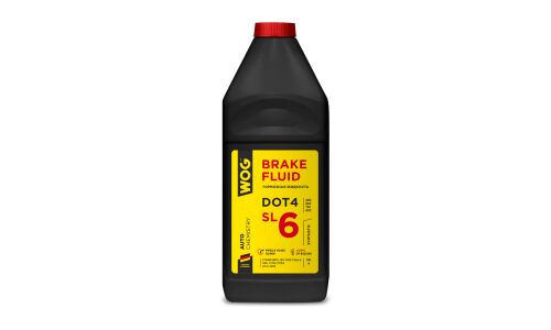 Тормозная жидкость DOT4 SL6 (+270C) синт. для систем ABS/ESP/TSC/ASC(комплекс антикор. присадок) 1л WOG, арт. WGC0143