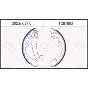 Колодки тормозные барабанные Tatsumi, комплект на ось (4 шт), арт. TCB1053