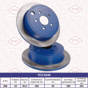 Диск тормозной Tatsumi, задний, арт. TCC1030