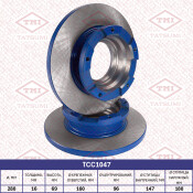 Диск тормозной Tatsumi, задний, арт. TCC1047