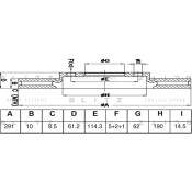 Диск тормозной Blitz, задний, арт. BS0560
