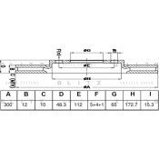 Диск тормозной Blitz, задний, арт. BS0563