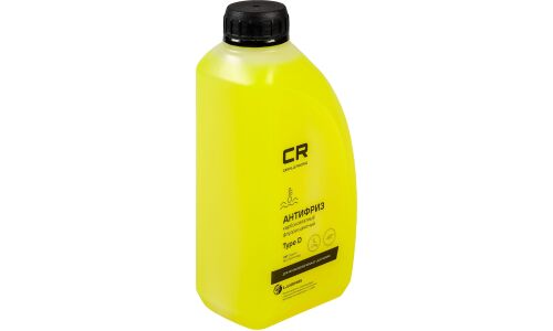 Антифриз Carville Racing, Renault Type D, OAT, желтый, флуоресцентный, -40°С, 1л, арт. L2018535