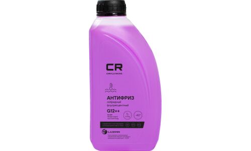 Антифриз Carville Racing, Si-OAT, G12++, фиолетовый, флуоресцентный, -40°С, 1л, арт. L2018001