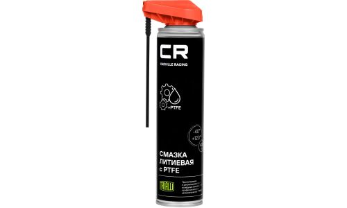 Смазка аэрозольная Carville Racing, многоцелевая, литиевая, с PTFE, белая, баллон 400мл (с мульти-позиционным распылителем 2в1), арт. G7400654