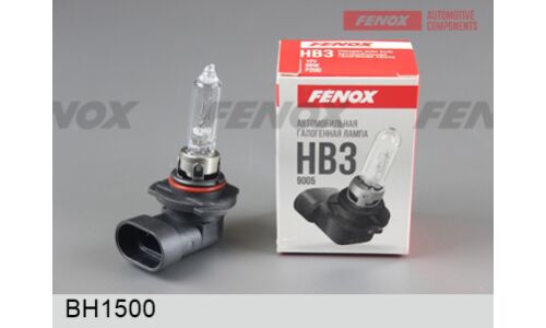 Лампа галогенная Fenox HB3(9005) (P20d, T12), 12В, 60Вт, 3250К, 1 шт, арт. BH1500