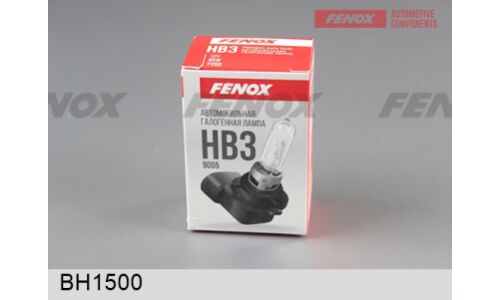 Лампа галогенная Fenox HB3(9005) (P20d, T12), 12В, 60Вт, 3250К, 1 шт, арт. BH1500