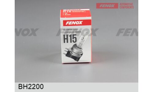 Лампа галогенная Fenox H15 (PGJ23t-1, T13), 12В, 55/15Вт, 3275К, 1 шт, арт. BH2200
