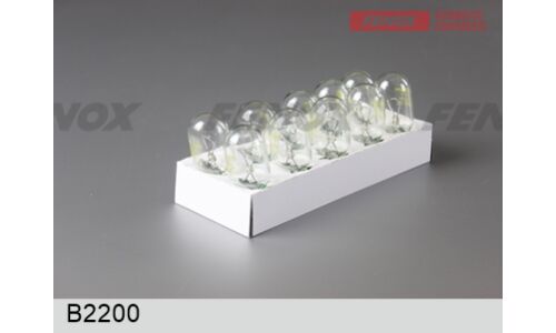 Лампа Fenox W21W (W3x16d, T20), 12В, 21Вт, 2900К, 1 шт, арт. B2200