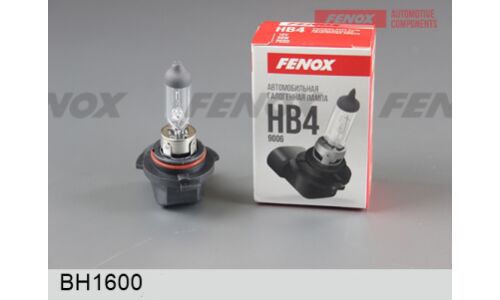 Лампа галогенная Fenox HB4(9006) (P22d, T12), 12В, 55Вт, 3100К, 1 шт, арт. BH1600