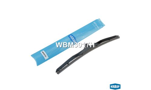 Щётка стеклоочистителя Krauf 430мм (17") гибридная, всесезонная, со спойлером, крепление J-Hook, 1 шт, арт. WBM3017H
