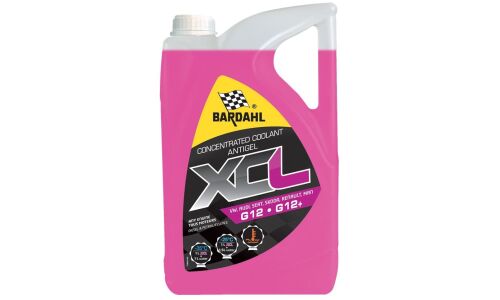 Антифриз Bardahl XCL VW, OAT, G12/G12+, розовый, концентрат, 5л, арт. 7113R
