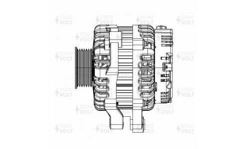 Генератор Startvolt, для Chery Tiggo 3 (14-)/Tiggo 7 (16-) 1.6i/1.5T 110A, арт. LG 2717