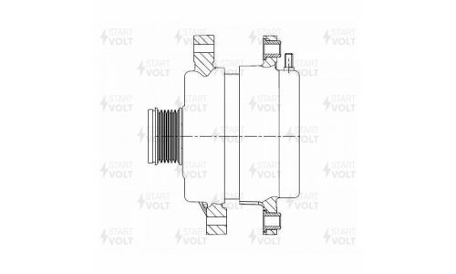 Генератор Startvolt, для Hyundai Santa Fe II (09-)/Kia Sorento II (09-) 2.0CRDi/2.2CRDi 150A, арт. LG 0892