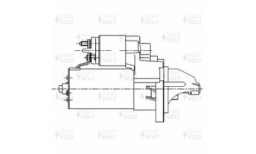 Стартер Startvolt, для Opel Astra J (10-) 1.4i/1.4T 1,1кВт, арт. LSt 0501