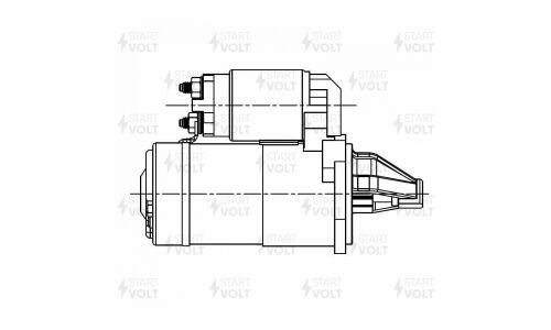 Стартер Startvolt, для Kia CEED (06-)/Sportage II (04-) 2.0i 1,2кВт, арт. LSt 0839
