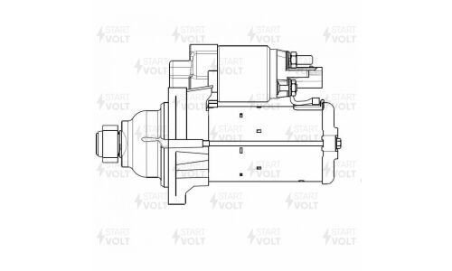 Стартер Startvolt, для VAG Octavia A7 (12-) 1.4TSI (Start-Stop) 1,4кВт, арт. LSt 1830
