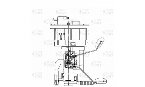 Насос топливный (бензонасос) Startvolt, погружной, для KIA Rio, арт. SFM 0824