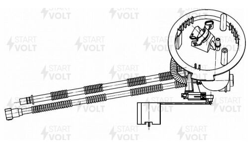 Насос топливный (бензонасос) Startvolt, погружной, для Mercedes-Benz C W204 / E W212, арт. SFM 1590