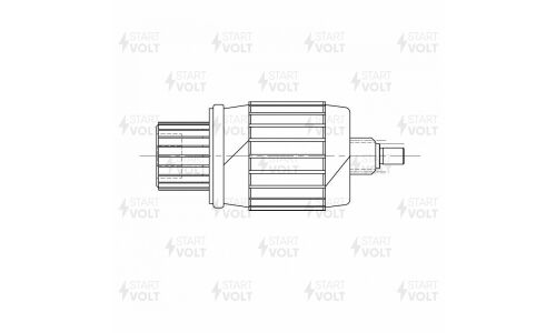 Ротор стартера Startvolt, для Hyundai Santa Fe II (09-)/Kia Sorento II (09-) 2.0CRDi/2.2CRDi, арт. SR 0838