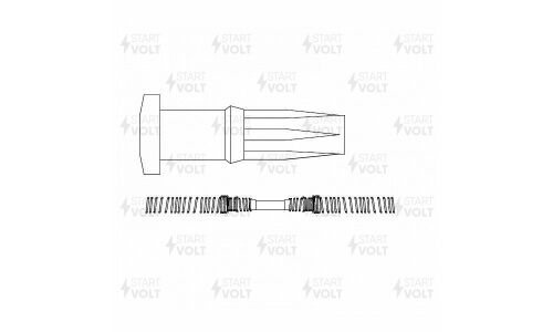 Наконечник катушки зажигания Startvolt, для Hyundai Santa Fe / Sonata (2.4i), арт. STC 0864