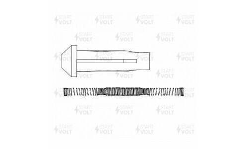 Наконечник катушки зажигания Startvolt, для Ford / Mazda / Volvo (1.8i / 2.0i / 2.3i), арт. STC 1080