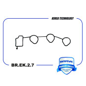 Прокладка коллектора впускного Brave, арт. BR.EK.2.7