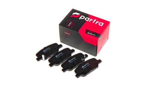 Колодки тормозные дисковые Partra, задние, комплект на ось (4 шт), арт. BP6023