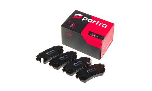 Колодки тормозные дисковые Partra, передние, комплект на ось (4 шт), арт. BP6025