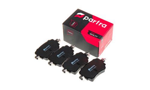 Колодки тормозные дисковые Partra, комплект на ось (4 шт), арт. BP6034