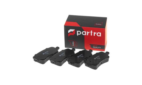 Колодки тормозные дисковые Partra, задние, комплект на ось (4 шт), арт. BP6047